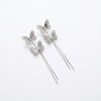Dual Butterfly Drop Earrings