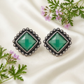 Emerald Cut Vintage Studs