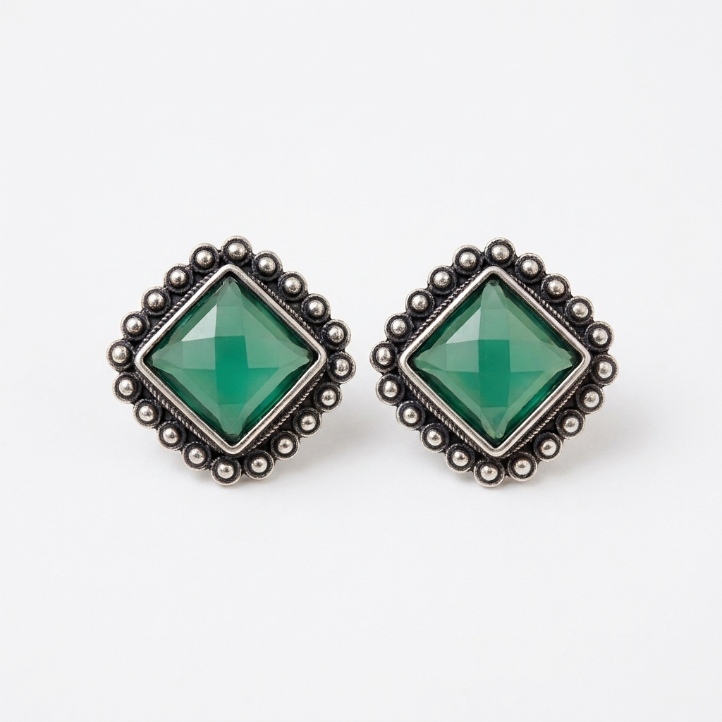 Emerald Cut Vintage Studs