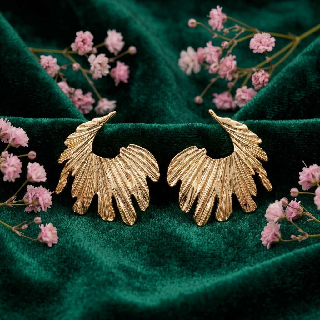 Golden Wing-Inspired Ear Cuff