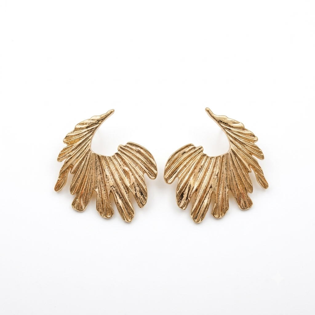 Golden Wing-Inspired Ear Cuff