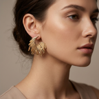 Golden Wing-Inspired Ear Cuff