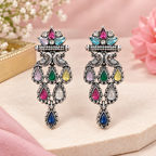 Ornate Multicolor Chandelier Earrings