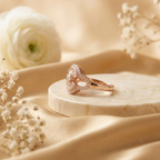 Rose Gold Radiance Baguette Diamond Statement Ring