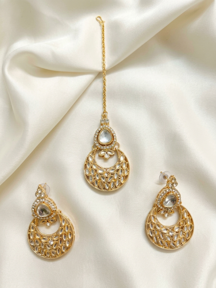 Royal Bridal Kundan & Pearl Choker Necklace Set