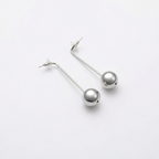 Metallic Sphere Stem Earrings