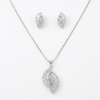 Sparkling Crystal Swirl Jewelry Set